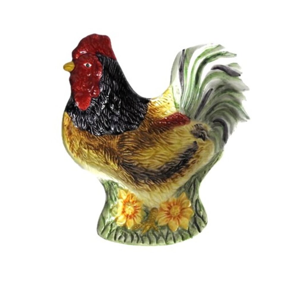 Ceramic Rooster Chanticleer Dish Bawl by Sally Eckman Roberts for Sakura